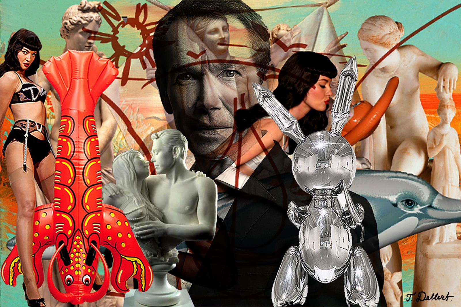 Small. PORTRIAT OF JEFF KOONS  copy